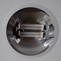 Compact fluorescent double “PL” lamp fitting